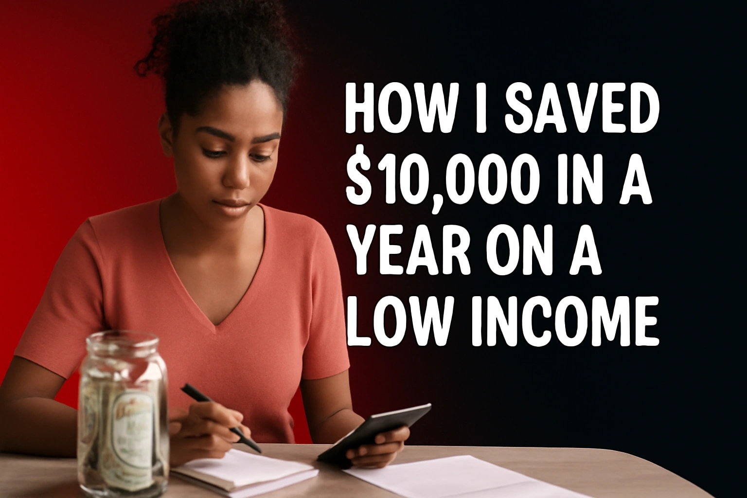 Illustration accompanying the guide to saving on a low income